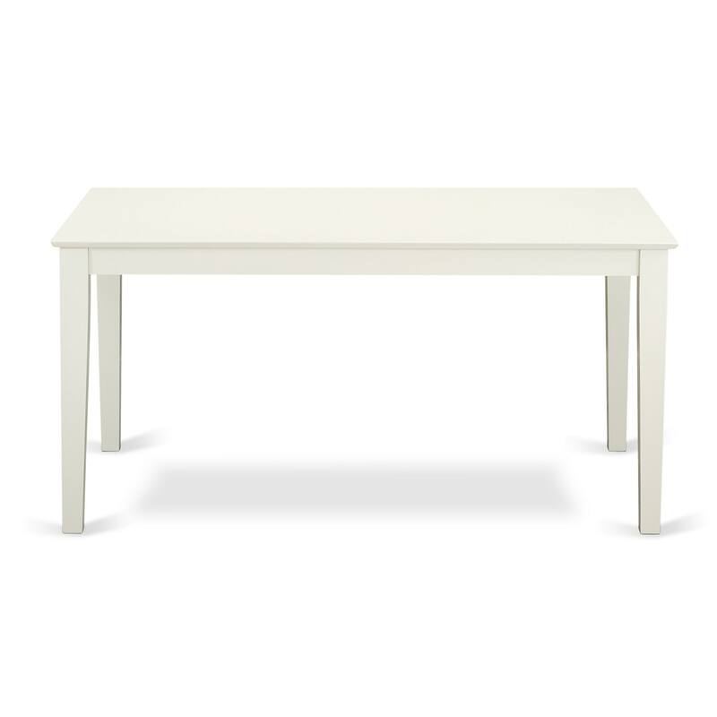 5-Piece Linen White Finish Solid Wood Top Rectangular Button Tufted Dining Room Set (Seats-4)
