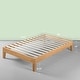 preview thumbnail 6 of 7, Priage by Zinus Deluxe Solid Pine Wood 14-inch Platform Bed Twin