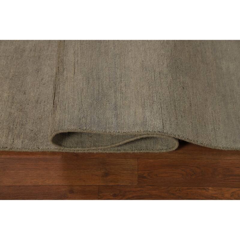 Beige & Gray Gabbeh Oriental Area Rug Handmade Wool Carpet - 5'5" x 7'11"