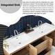 preview thumbnail 108 of 152, Floating Bathroom Vanity with Integrated Resin Top