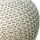 preview thumbnail 15 of 48, AANNY Designs Lychee Knitted Cotton Round Pouf Ottoman