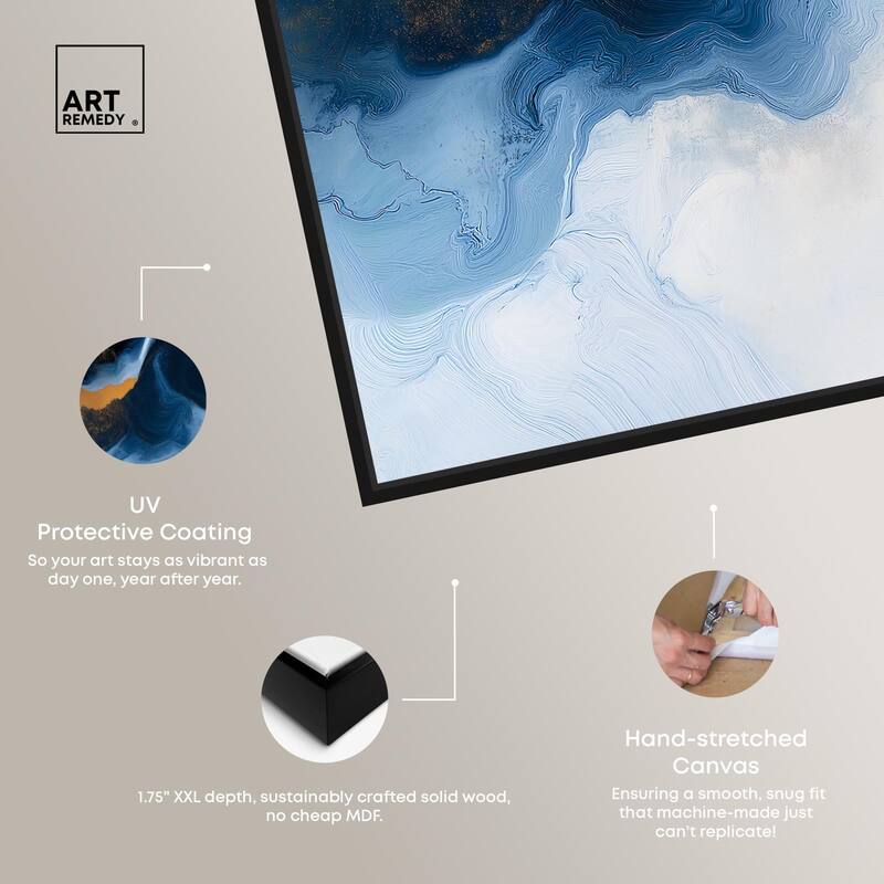 Blue Deep I Canvas by Art Remedy