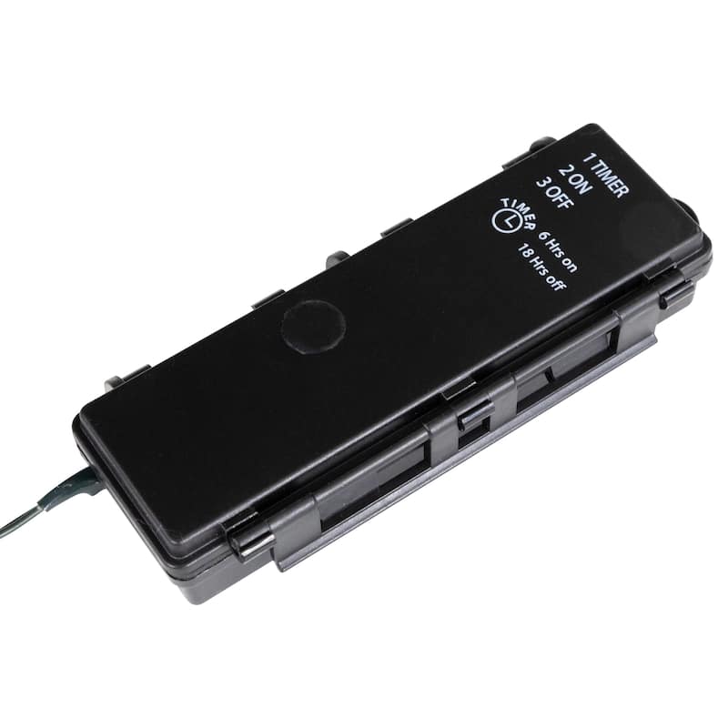 3' Green Medium Canadian Pine Artificial Tree Clear White LED - 3 Foot