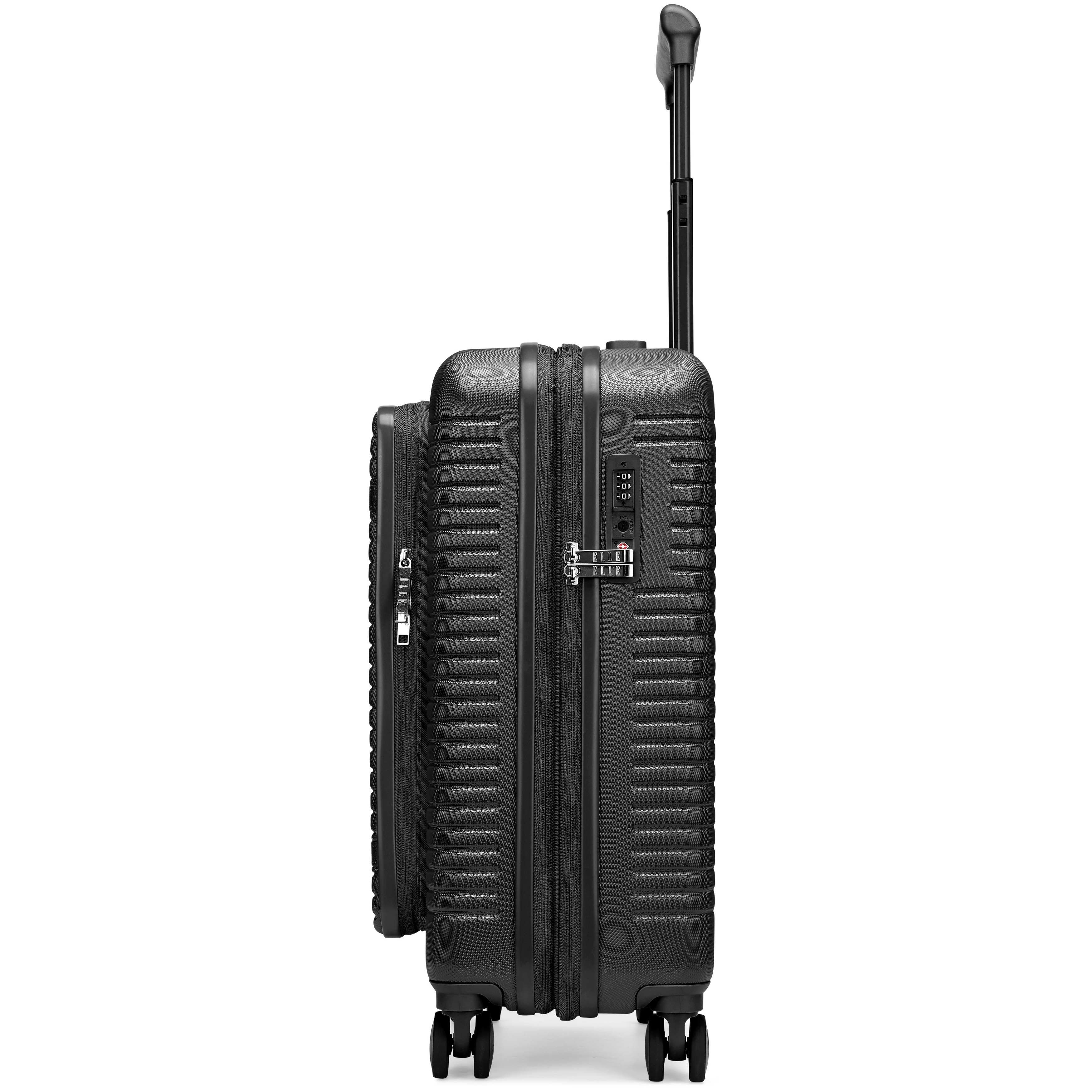 Elleです。 ELLE Escape Expandable Carry-on Suitcase with Front Laptop Pocket