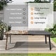 preview thumbnail 14 of 31, Pellebant Outdoor Aluminum Dining Table with Umbrella Hole for 6-8 Person