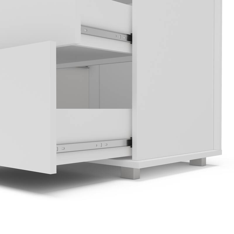 Polifurniture Madison Modern 2 Drawer Nightstand