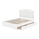 preview thumbnail 24 of 26, Multiple Storage Space Wood Queen Size Platform Bed with Twin Size Trundle and 2 Drawers