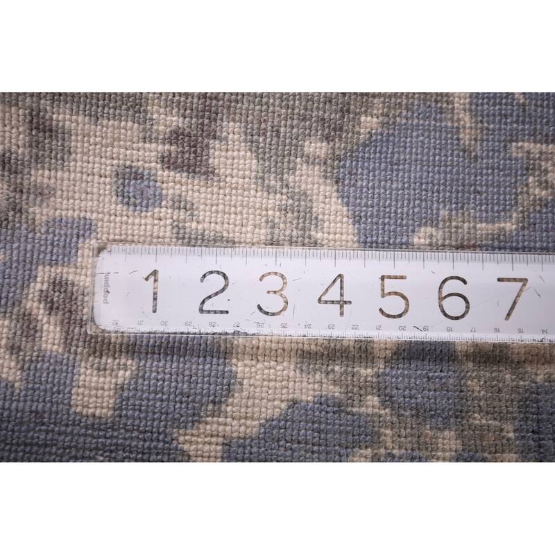 Contemporary Abstract Area Rug Handmade Oriental Wool Carpet - 5'3"x 7'6"