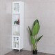 preview thumbnail 21 of 21, 71" Organizer Bathroom Tall Tower Storage Cabinet - 13" x 12" x 71" (L x W x H)