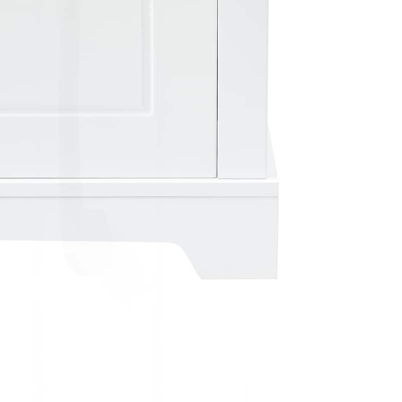 Versatile Freestanding Bathroom Cabinet with Adjustable Shelves and Multiple Storage Options