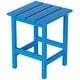 preview thumbnail 30 of 69, POLYTRENDS Laguna All Weather Poly Outdoor Side Table - Square Pacific Blue