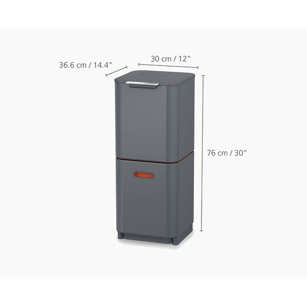 Joseph Joseph トーテム 40L Totem Compact 40L Waste & Recycling Bin | Joseph Joseph US