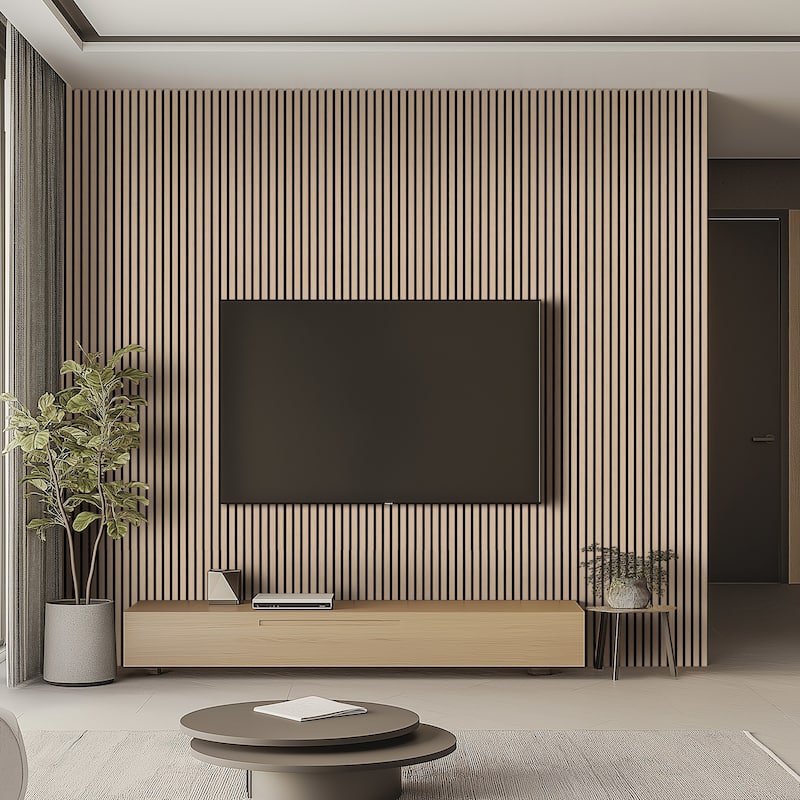 Ackland AKM-W-SE9.5X94.5SL-CA SereniSlats Bark 3D Fluted 9.5 in. x