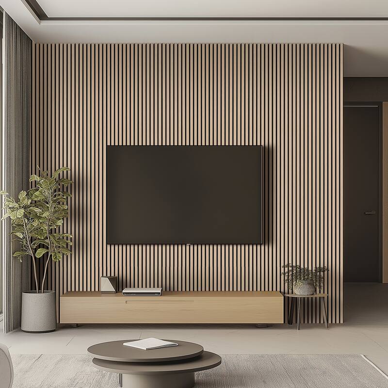 Ackland AKM-W-SE9.5X94.5SL-PL SereniSlats Bark 3D Fluted 9.5 in. x