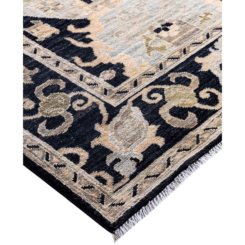 Serapi One-of-a-Kind Hand-Knotted Area Rug - Black - 7' 11" x 9' 10"