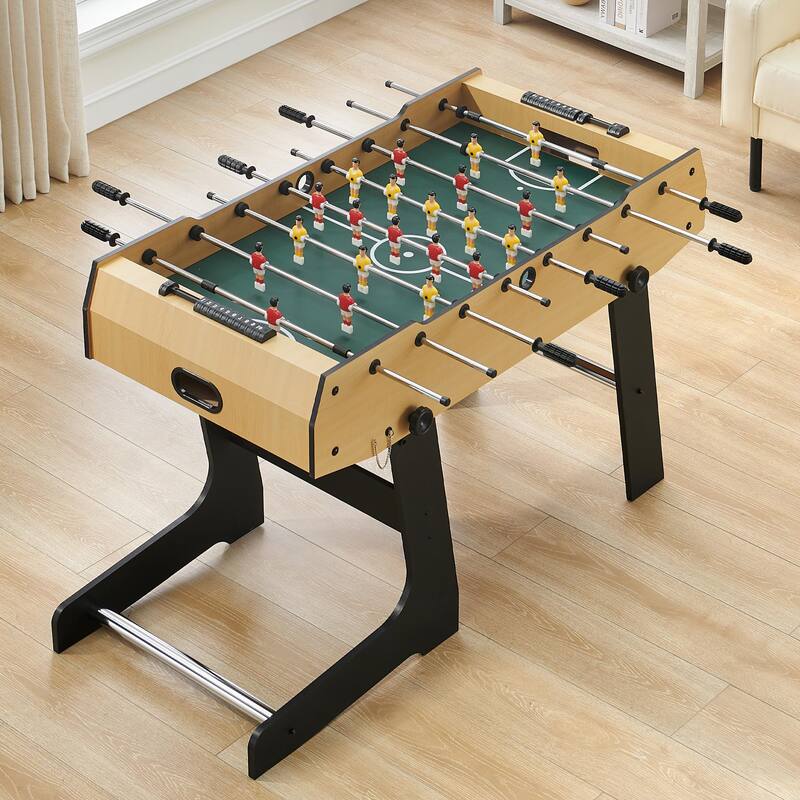 Playoff 48-inch Foosball Table Soccer Game for Kids and Adults - 47.6"L x 23.8"W x 31.1"H - Green