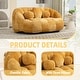 preview thumbnail 79 of 93, Chenille Bean Bag Loveseat Sofa High Back for Adults and Kids Indoor & Outdoor