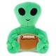 DolliBu Green Alien Stuffed Animal - 6 Inch Super Soft Plush Toy