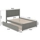 preview thumbnail 21 of 61, AFI Madison Full Size Platform Bed with Footboard & Full Trundle