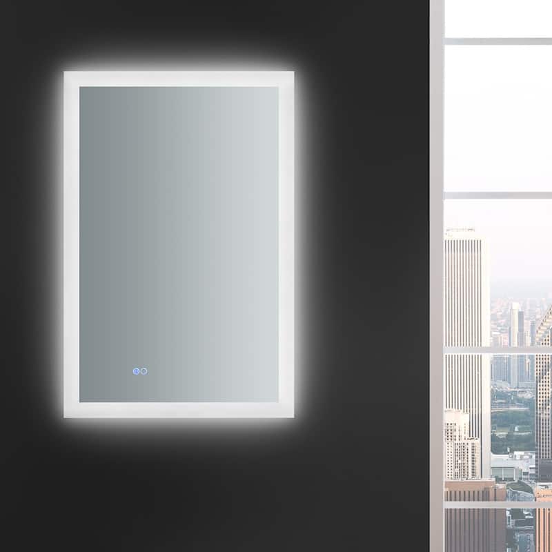 Fresca Luminosa 36" x 24" Framed Bathroom Mirror with Halo LED