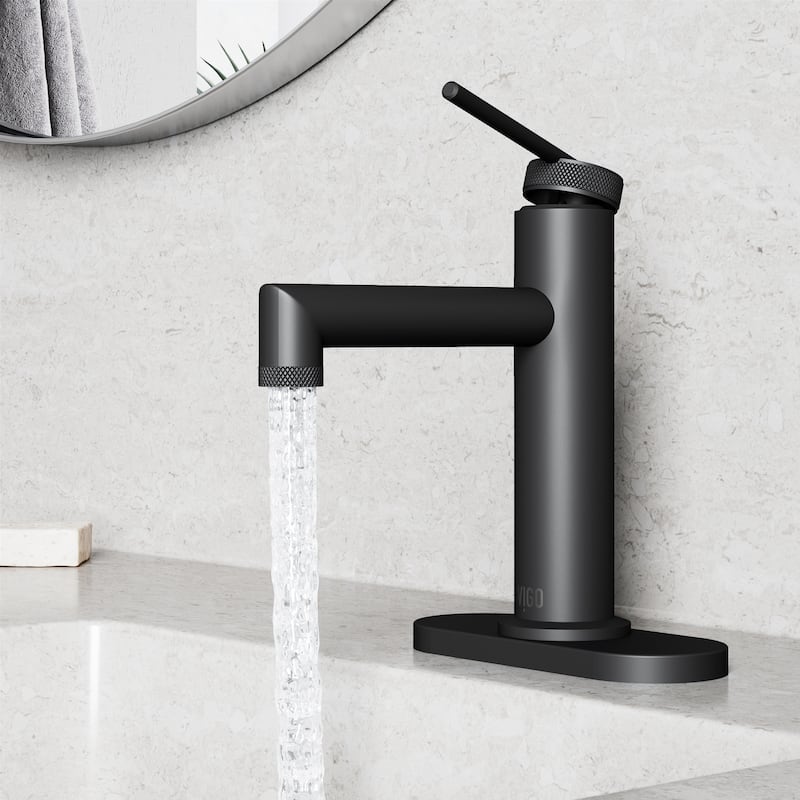 VIGO Sterling 7" H Single Handle Single Hole Bathroom Faucet