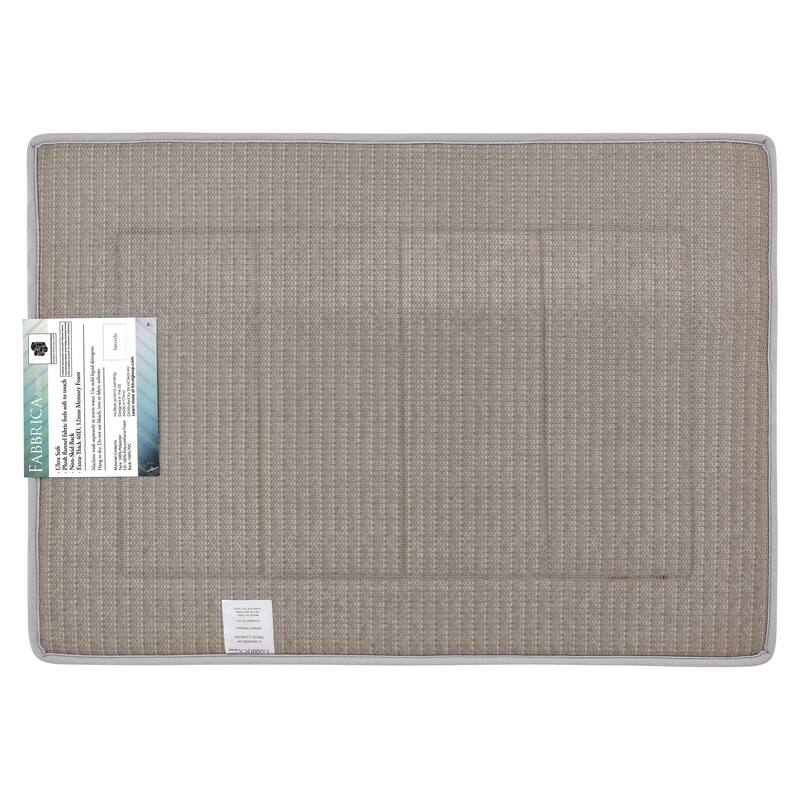 FABBRICA HOME Ultra-Soft Extra-Thick Memory Foam Bath Mat 17 in x 24 in