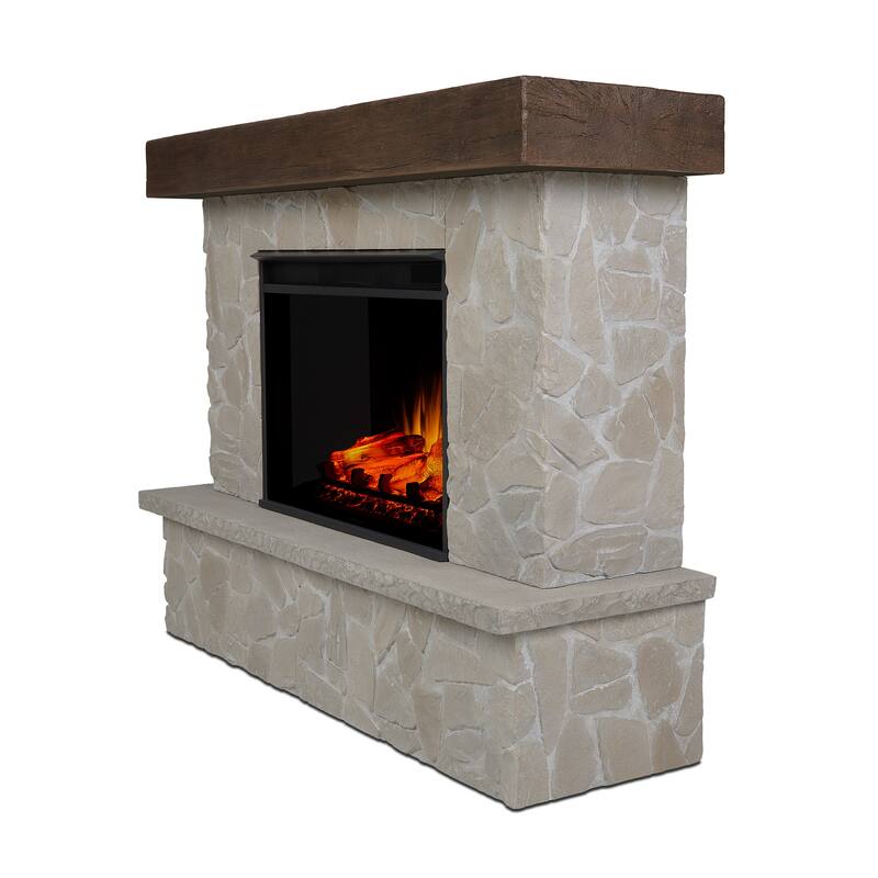 Odette Grand Electric Fireplace by Real Flame