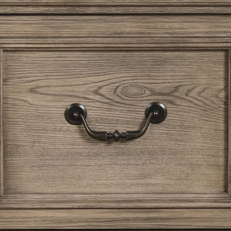 Furniture of America Wacine 3-Piece Weathered Grey Solid Wood Panel Bedroom Set