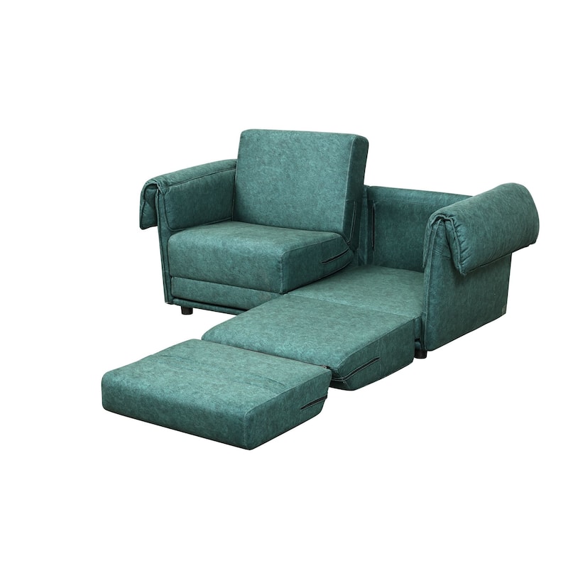 Green 2-Seating Living Room Sofa Set