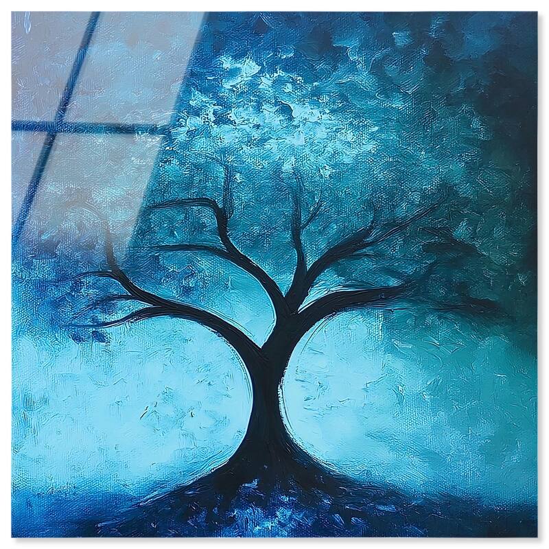 Tree of Opposites III Acrylic by Art Remedy, Ready to Hang - 30" x 30"