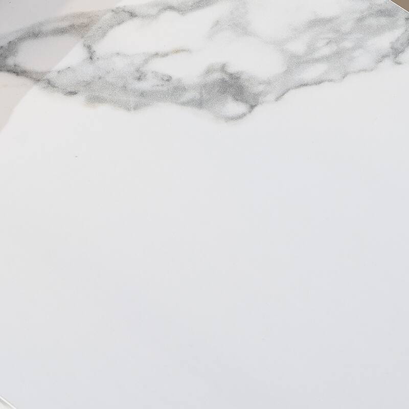 2 Tier Faux Marbling Console Table