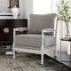 preview thumbnail 2 of 7, Quince Farmhouse Fabric Padded Beaded Armchair by Furniture of America
