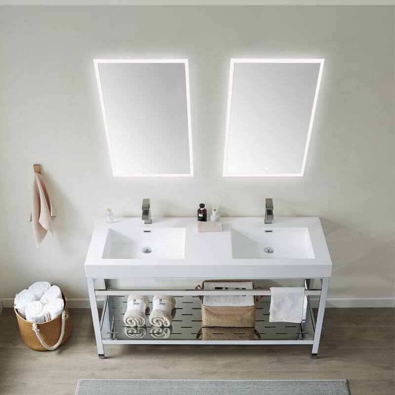 Miseno MV702860M Ablitas 60" Free Standing Double Basin Vanity Set