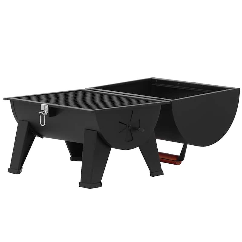 Royal Gourmet Black Portable Charcoal Grill