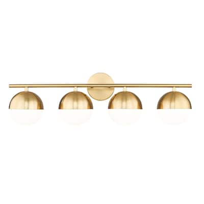 Z-Lite 7517-4V Realm Sphere 4 Light 33" Wide Vanity Light