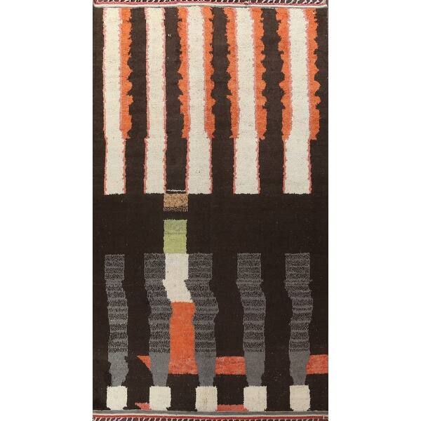 slide 2 of 18, Large Contemporary Moroccan Oriental Area Rug Hand-knotted Wool Carpet - 9'8" x 14'10"