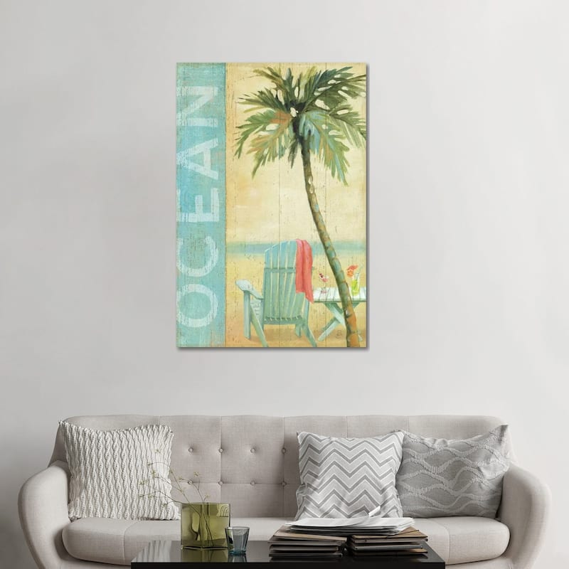 iCanvas "Ocean Beach II" by Daphne Brissonnet Canvas Print - 48x32x1.5