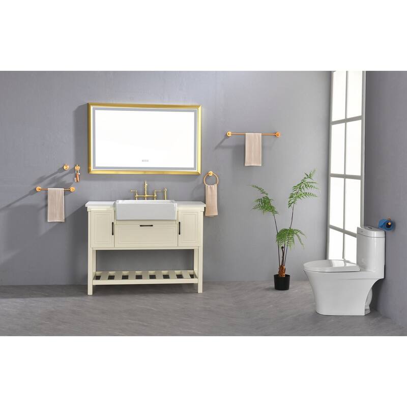 LED Bathroom Mirror with Aluminum Frame