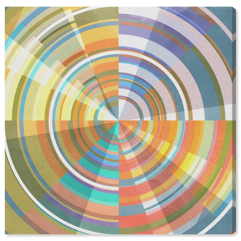 Wynwood Studio Canvas Abstract Swirling Passage Blue and Modern & Contemporary Wall Art Canvas Print
