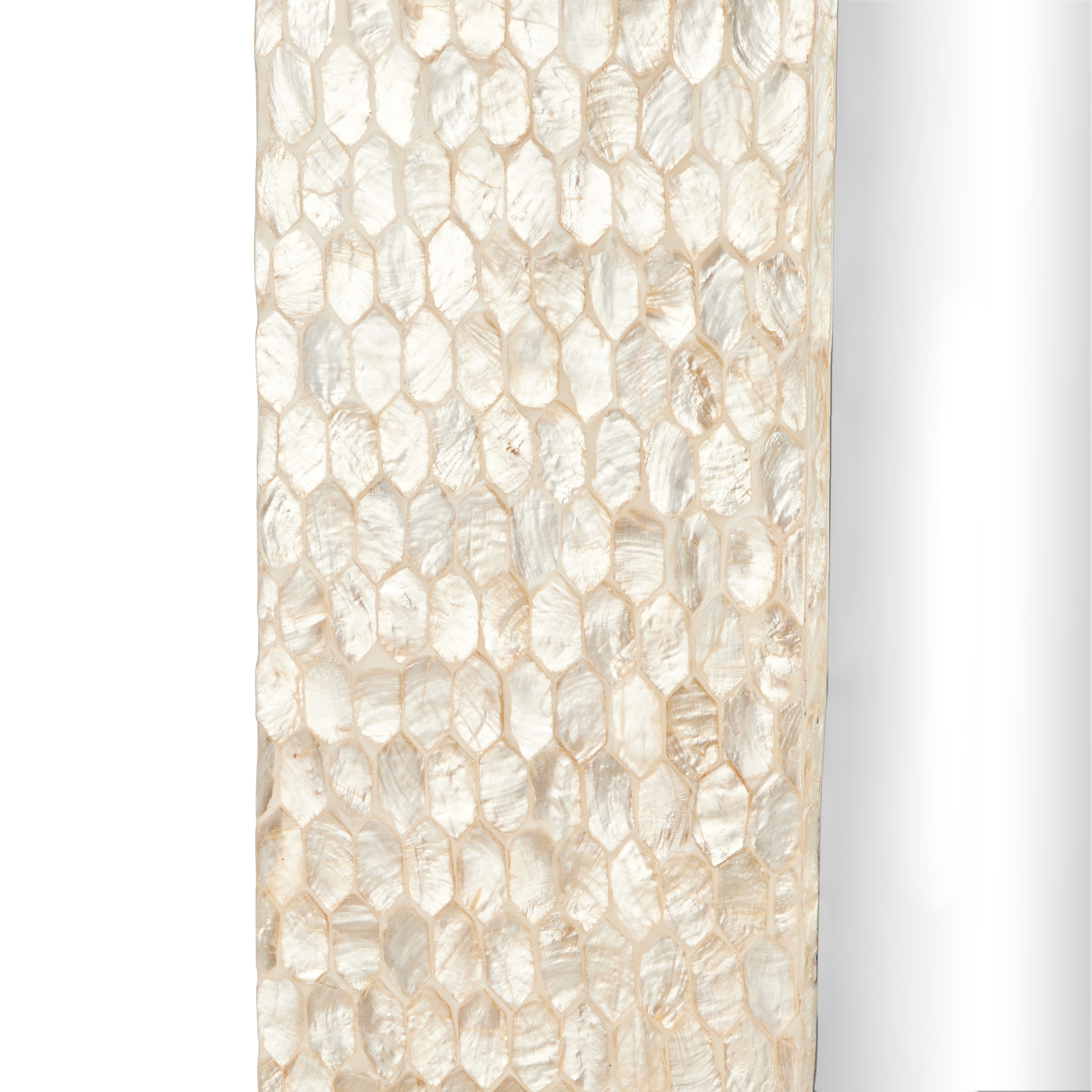 Cream Mother of Pearl Shell Handmade Mosaic Room Wall Mirror Cream Mother of Pearl Shell Handmade Mosaic Room Wall Mirror