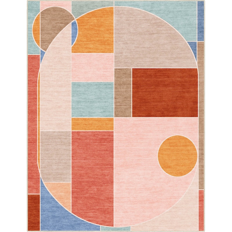 Well Woven Apollo Essence Modern Geometric Flat Pile Area Rug