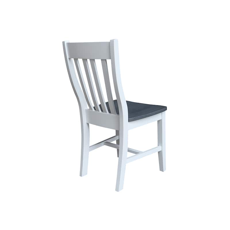 Copper Grove Quince Solid Wood Schoolhouse Chairs, Set of 2