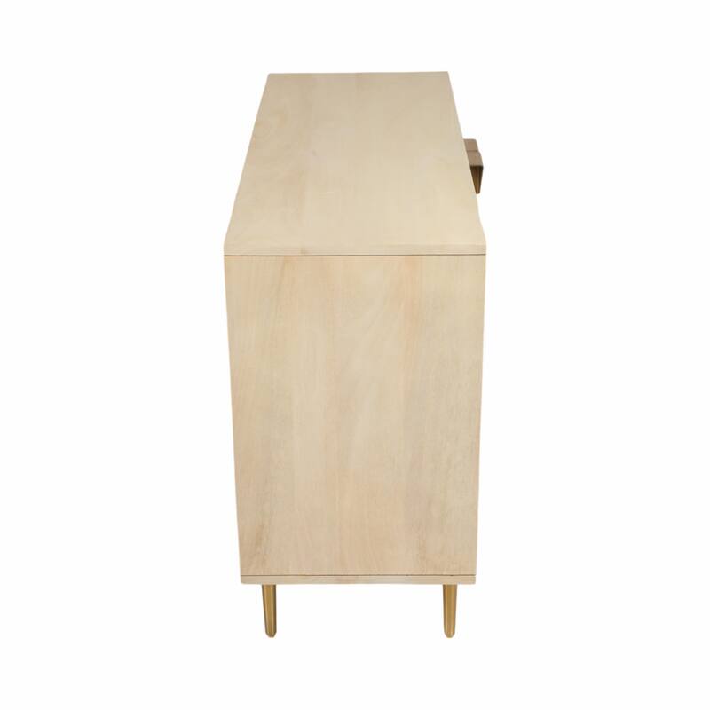 Wood Metal Modern Rectangle Chest - White, 40 in. - 40.0"