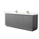Option Dark Gray / Carrara Cultured Marble Top / Satin