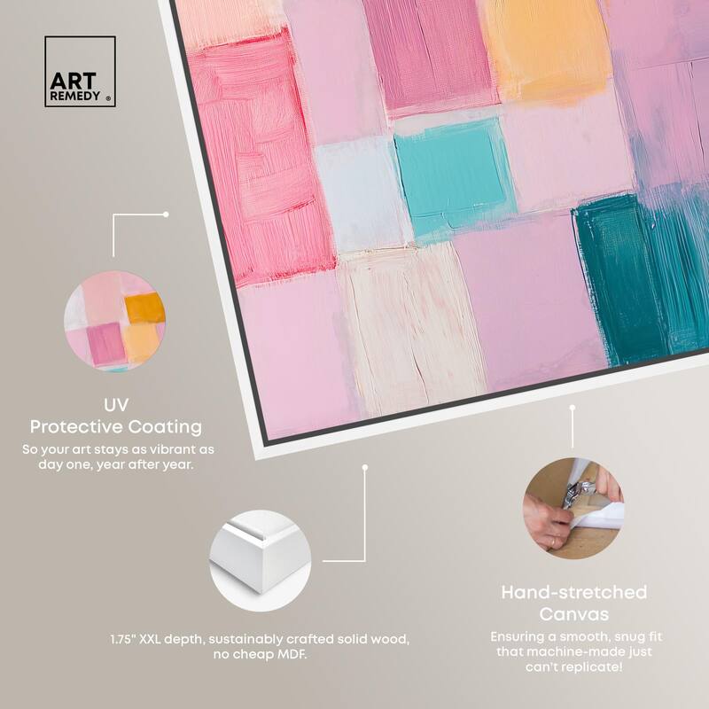 Color Squares III Canvas by Art Remedy