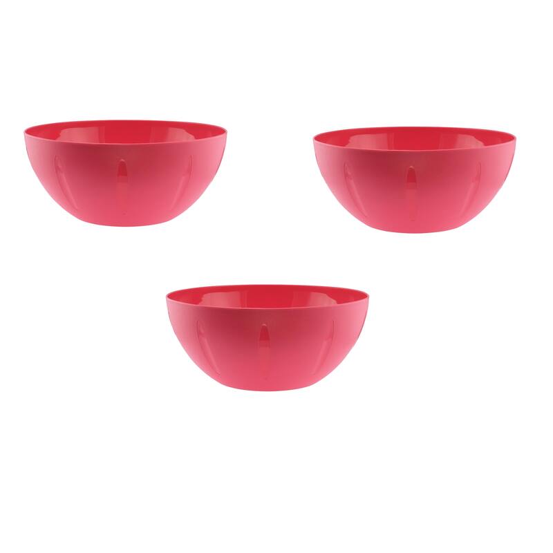 Serving Bowl for Fruits, Cereal or Salads, 8-10-Inch, 1282-3blue - 8" - hot Pink