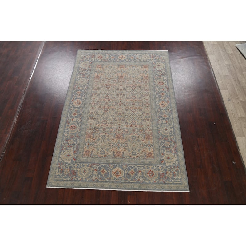 Geometric Traditional Ziegler Turkish Wool Area Rug Decorative Carpet - 6'7" x 9'10"