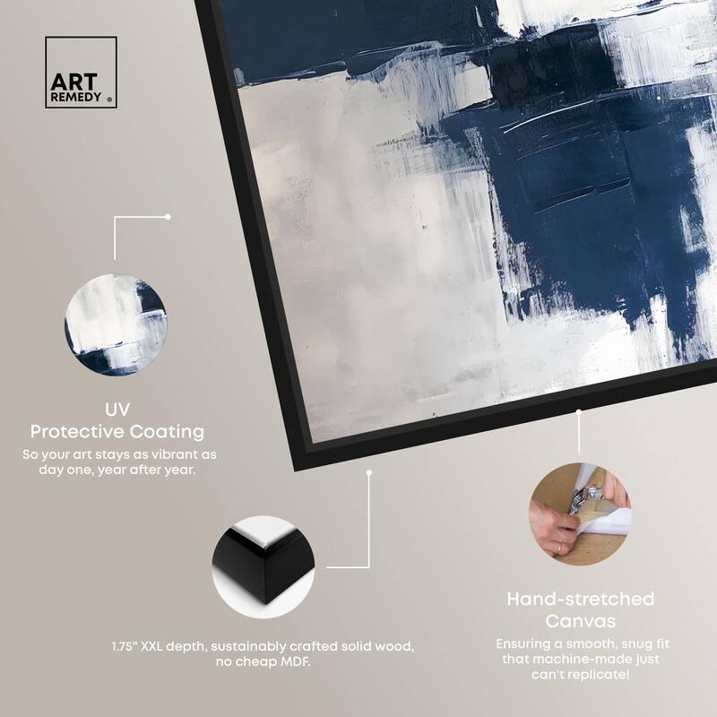 Porcelain Blue on White I Canvas by Art Remedy