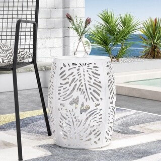 Satterlee Outdoor Outdoor Metal Side Table by Christopher Knight Home