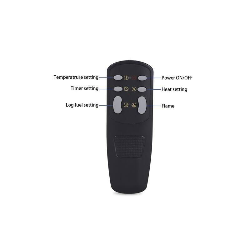 72" Recessed Wall Mounted Electric Fireplace with Remote and Timer, 13 Adjustable Flame Color